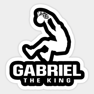 Gabriel Custom Player Basketball Your Name The King Sticker